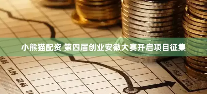 小熊猫配资 第四届创业安徽大赛开启项目征集